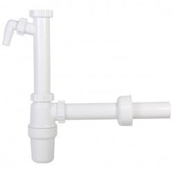 DREZOVÝ SIFON S PREVL.MATICOU 6/4”” +PRÍPOJKA NA MYČKU, ODTOK 40MM 